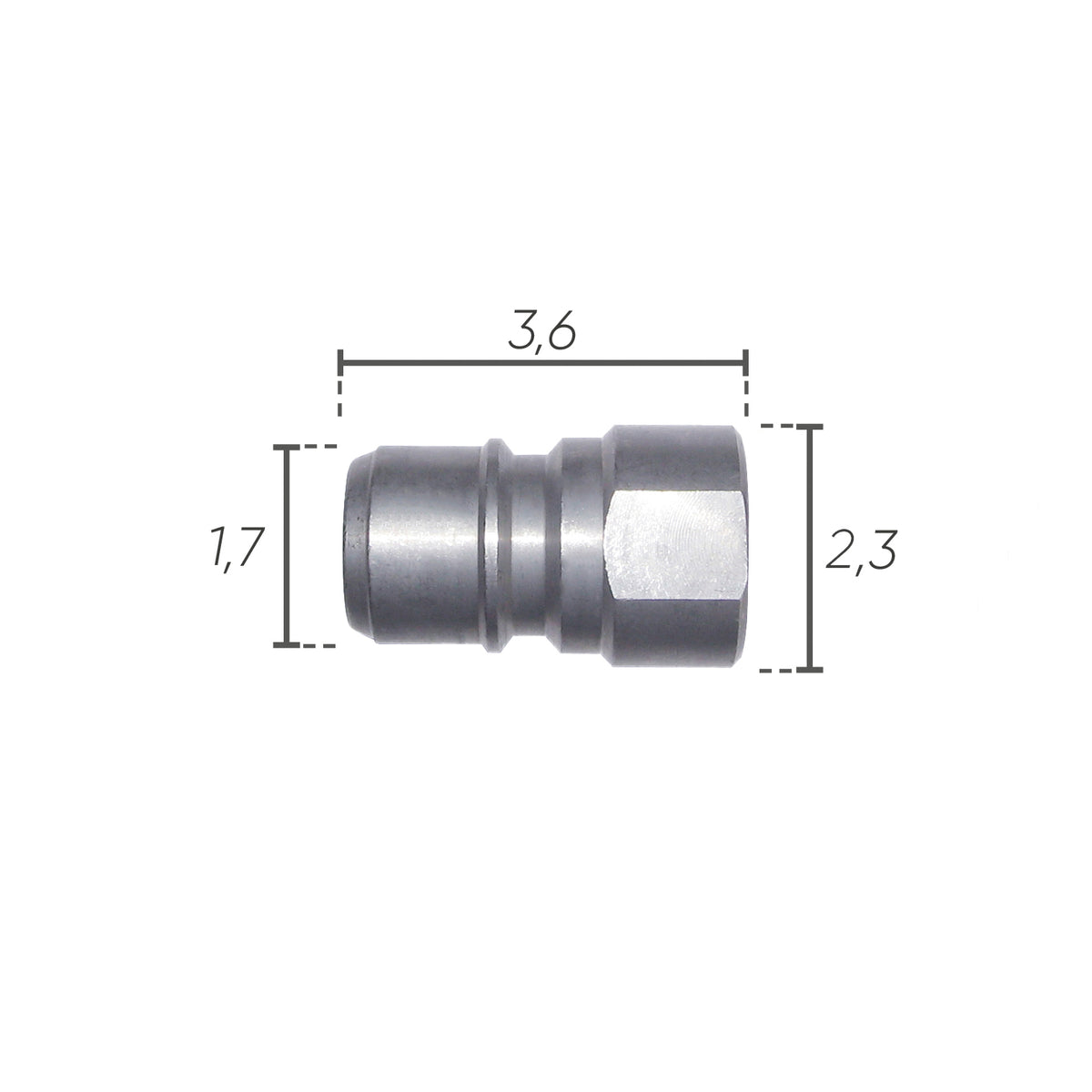IDROBASE Attacco Rapido a Sfere M - G3/8" F