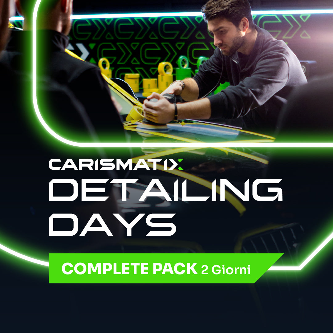Carismatix Detailing Days Complete Pack 2 Giorni – Corso di formazione intensivo per Detailers su tecniche professionali di lucidatura e cura auto