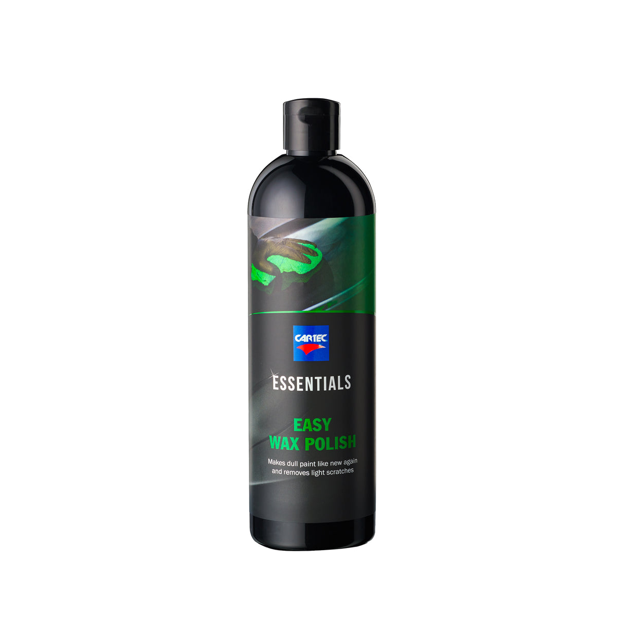 Bottiglia di CARTEC Easy Wax Polish per una finitura lucida e protetta delle superfici dell'auto.