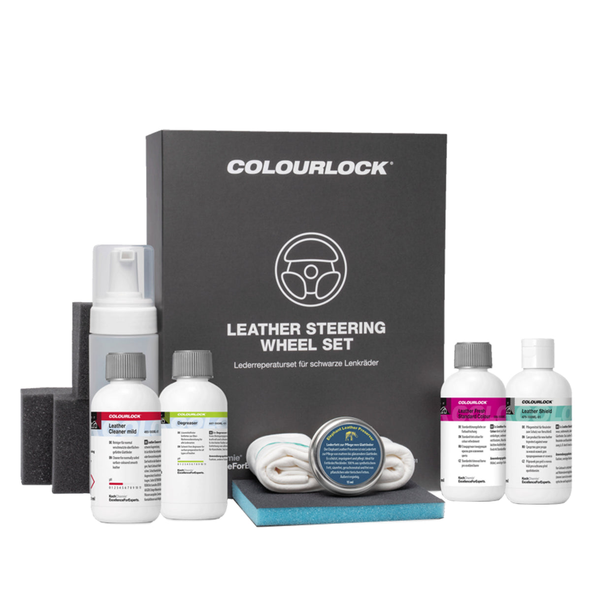 COLOURLOCK Lederlenkrad-Set