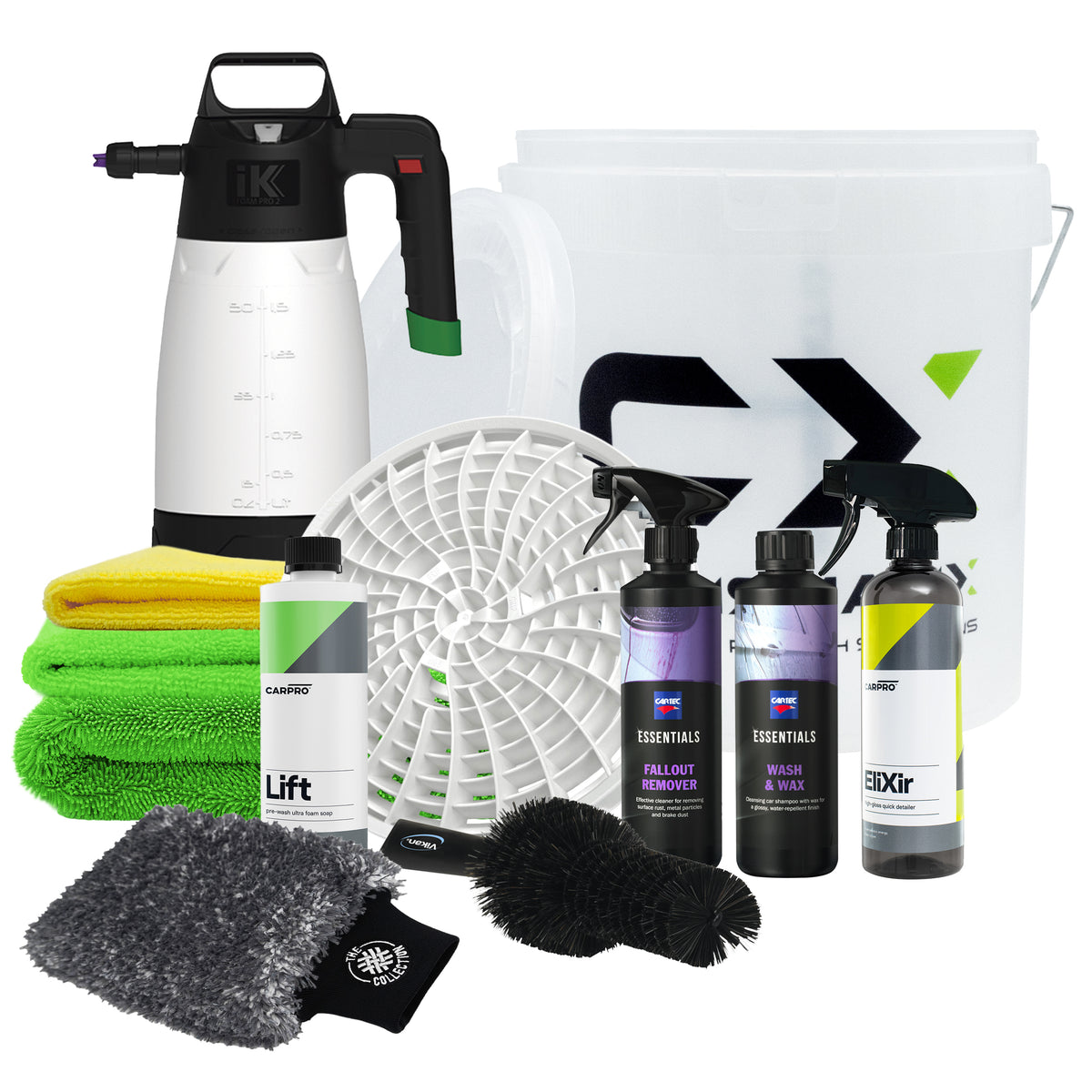 Kit Lavaggio Schiumogeno Premium Il Preparatore 2.0, perfetto per una pulizia auto schiumogena e dettagliata.