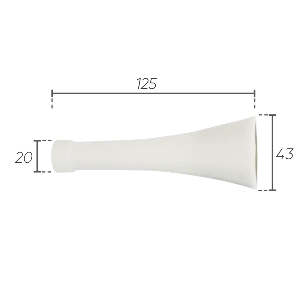 Cono pistola IDROBASE con inserto in metallo, ideale per una pulizia efficace e professionale nelle attrezzature di lavaggio.