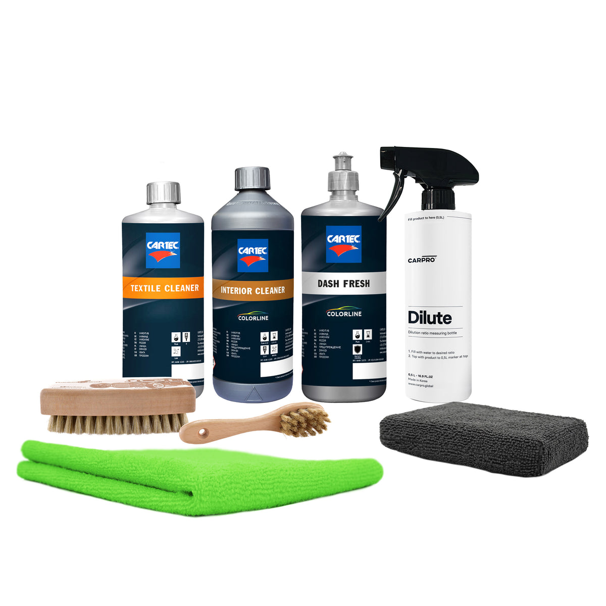 Kit Pulizia Tessuti e Plastiche con Pistola Vortice Il Preparatore 2.0 per una pulizia auto professionale
