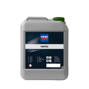 Tanica di detergente CARTEC Fortex per rimuovere sporco e grasso ostinato.