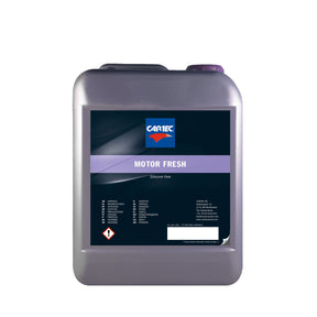 Tanica di detergente CARTEC Motor Fresh Silicon Free per la pulizia del vano motore senza siliconi.