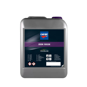 Tanica di detergente CARTEC Iron Wash per la rimozione di contaminazioni ferrose e ossidazioni.