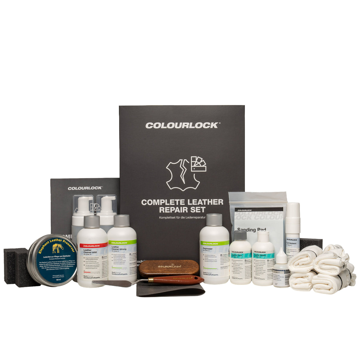 COLOURLOCK Complete Leather Repair Set + Color Leather Fresh + Fluid Leather