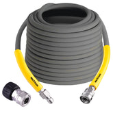 Tubo Active Alta Pressione da 15 metri con raccordi rapidi in acciaio inox e guaina in gomma rinforzata