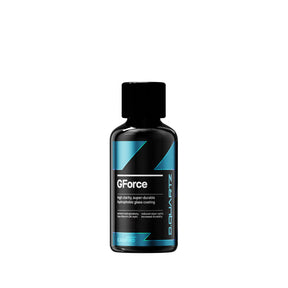 Flacone di CARPRO D.QUARTZ GForce su sfondo bianco, rivestimento nano-ceramico idrofobico per una protezione avanzata e duratura del veicolo.