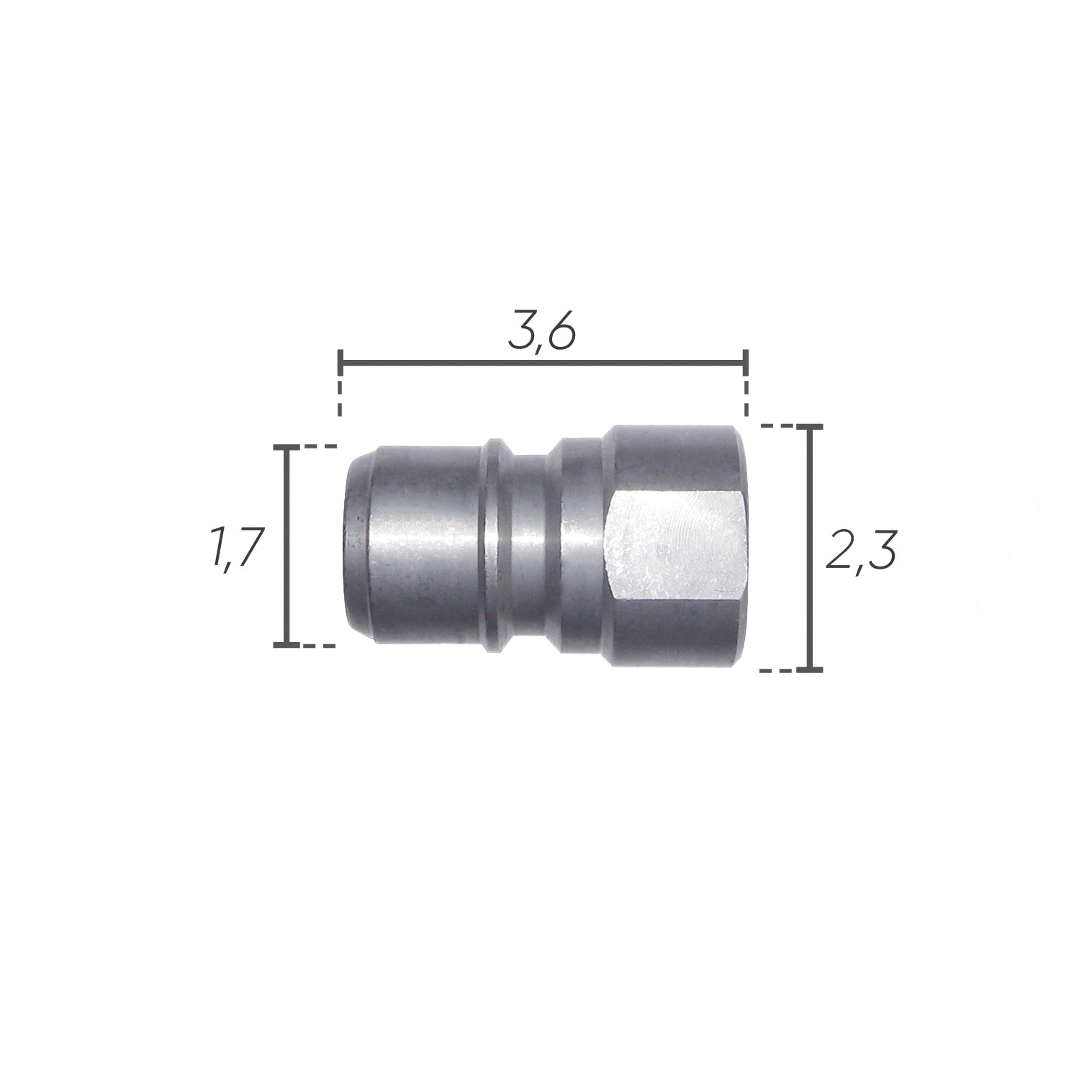 IDROBASE Attacco Rapido a Sfere M - G3/8" F