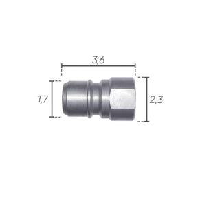 IDROBASE Attacco Rapido a Sfere M - G3/8" F
