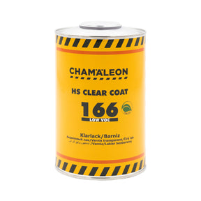 Chamaleon HS 2K Clear Coat Low VOC, vernice trasparente a basso contenuto di VOC per finitura lucida su superfici verniciate.