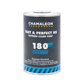 Chamaleon HS 2K Fast & Perfect Express Clear Coat, vernice trasparente a rapida essiccazione per finitura lucida su superfici verniciate.