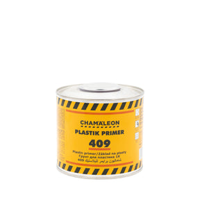 Barattolo di Chamaleon 1K Plastic Primer 409, primer specifico per superfici in plastica.