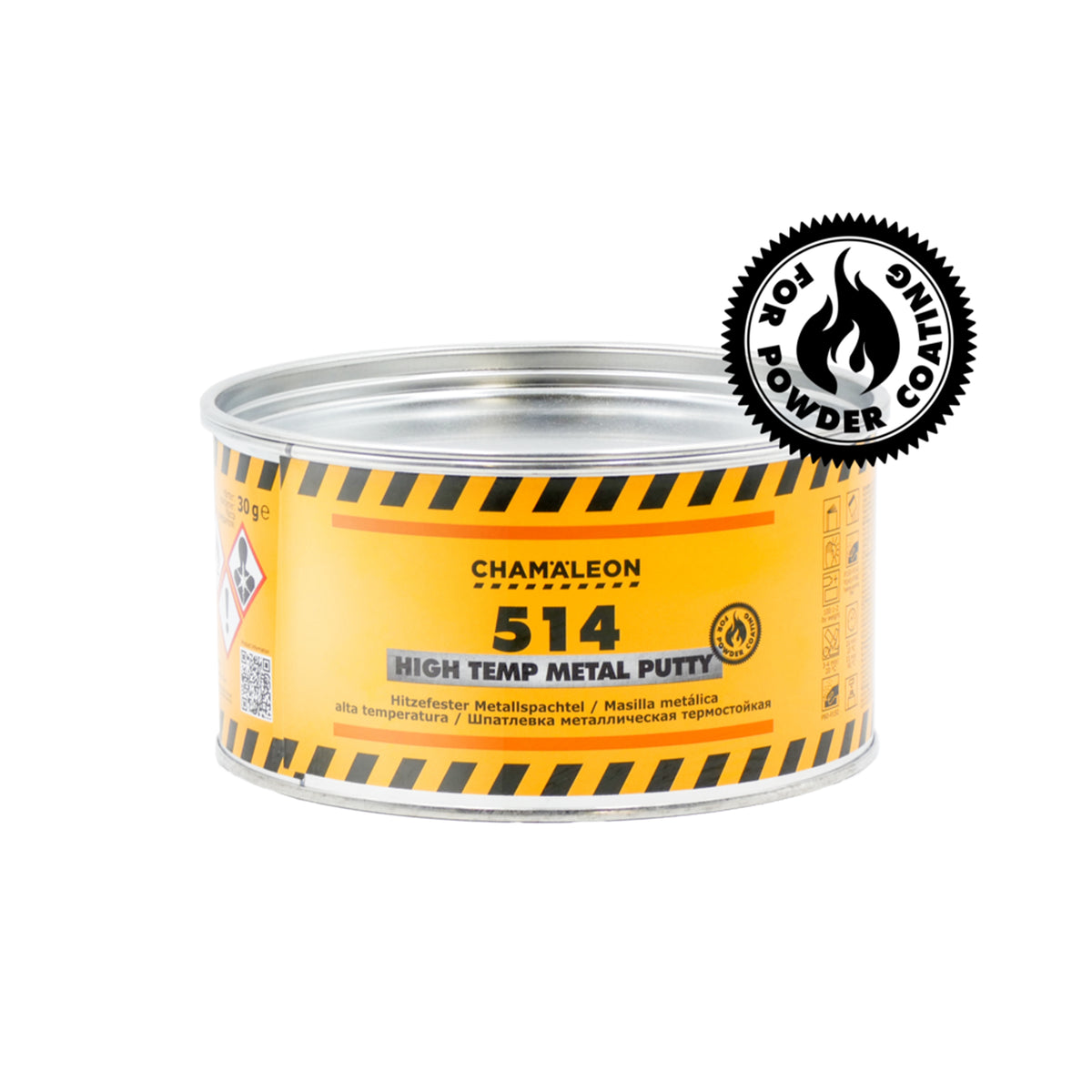 Chamaleon High Temp Metal Putty, stucco metallico resistente al calore per riparazioni su superfici metalliche.