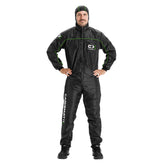 Tuta CARISMATIX Spray Overall Carbon antistatica nera con cappuccio integrato per verniciatura professionale