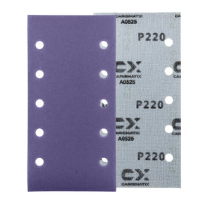 Fronte e retro dei fogli abrasivi CARISMATIX CERAMIX grana P220