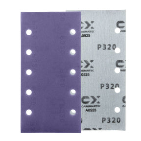 Fronte e retro dei fogli abrasivi CARISMATIX CERAMIX grana P320