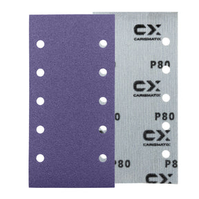 Fronte e retro dei fogli abrasivi CARISMATIX CERAMIX grana P80