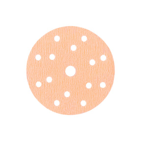 Disco abrasivo CARISMATIX FLEXCUT con foratura multi-hole su supporto flessibile arancione grana P400