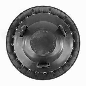 Vista inferiore del sistema Scrub and Pump Detail Guardz, con agganci in plastica e base nera, progettato per una pulizia efficace degli strumenti.