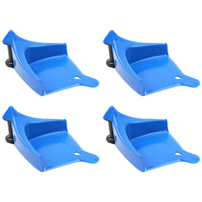 Set di quattro Hose Guide azzurri Detail Guardz con perni neri, progettati per evitare grovigli del tubo e proteggere le superfici durante il lavaggio auto.