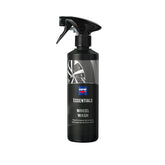 Flacone di CARTEC Wheel Wash con spruzzino nero, detergente potente per rimuovere sporco e polvere dai cerchi del veicolo.