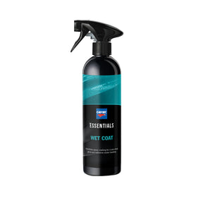 Flacone di CARTEC Wet Coat, protezione rapida e brillantezza per la carrozzeria del veicolo.