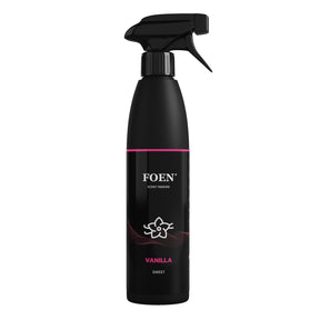  Bottiglia di FOEN Vanilla Profumo Spray, deodorante auto con fragranza dolce e avvolgente di vaniglia, ideale per rinfrescare e profumare l'interno del veicolo.
