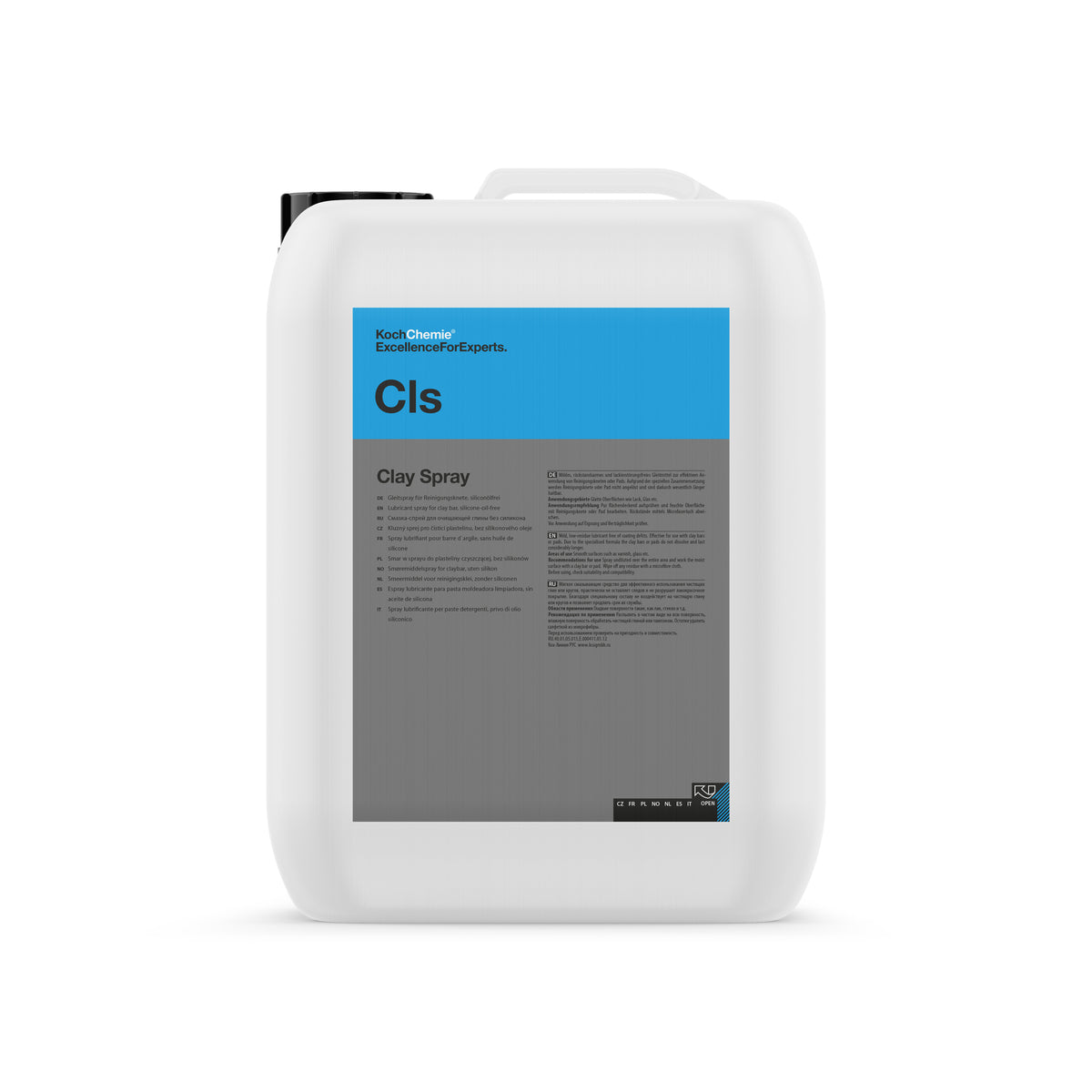 Tanica Koch Chemie CLS Clay Spray 10L, lubrificante specifico per clay bar e clay pad