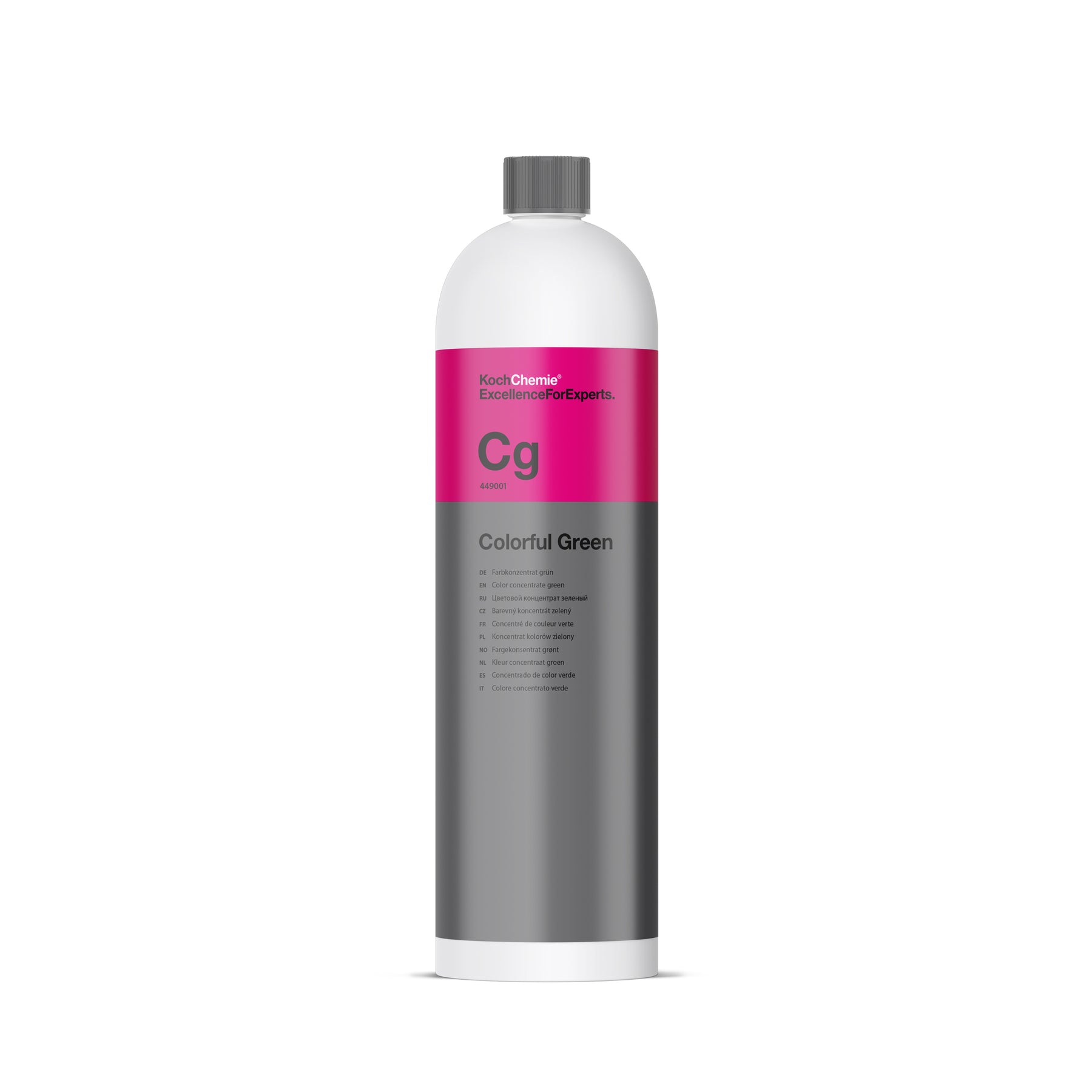 Bottiglia Koch Chemie Colorful Green 1L, shampoo auto concentrato con schiuma verde brillante