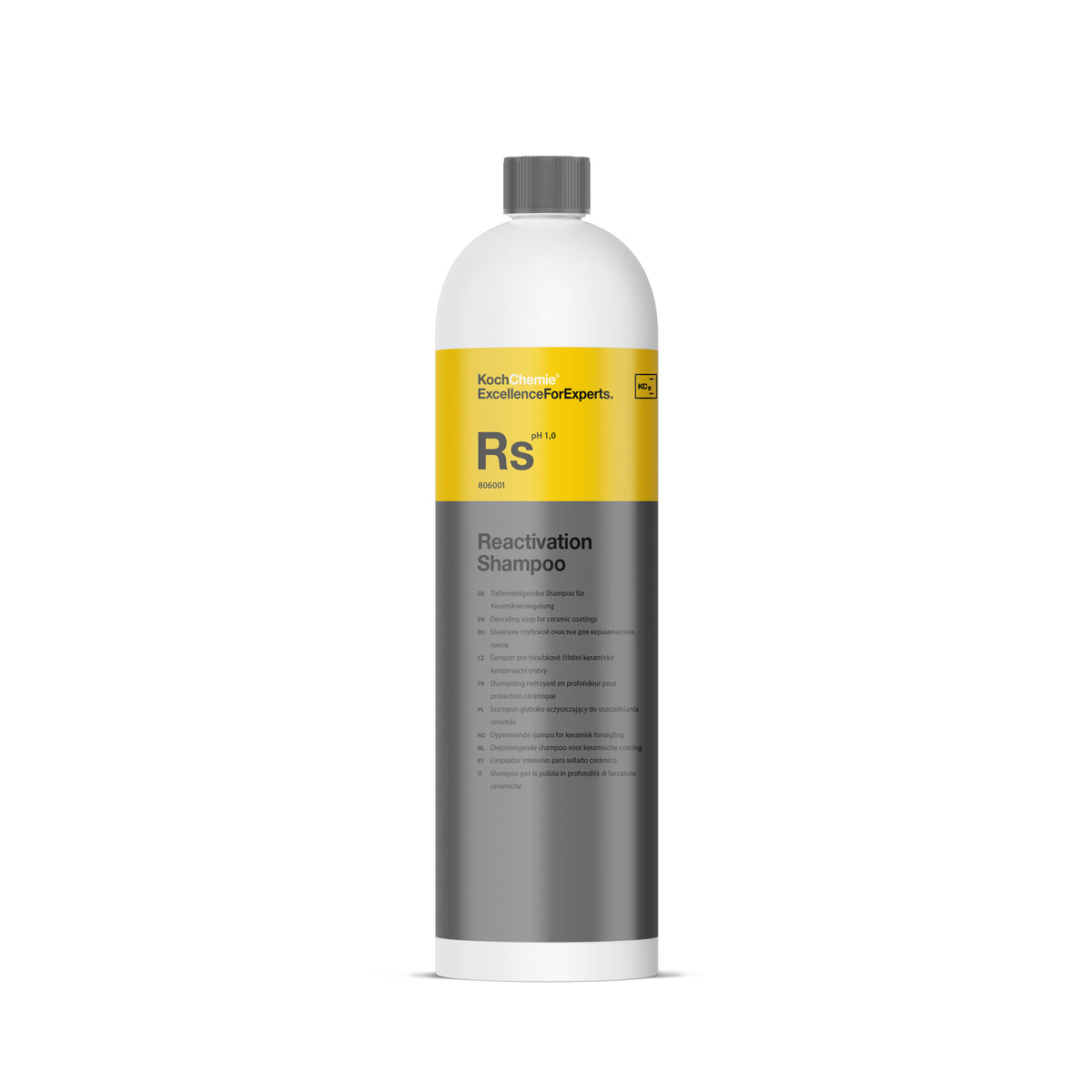Flacone Koch‑Chemie RS Reactivation Shampoo 1 L detergente acido schiumogeno