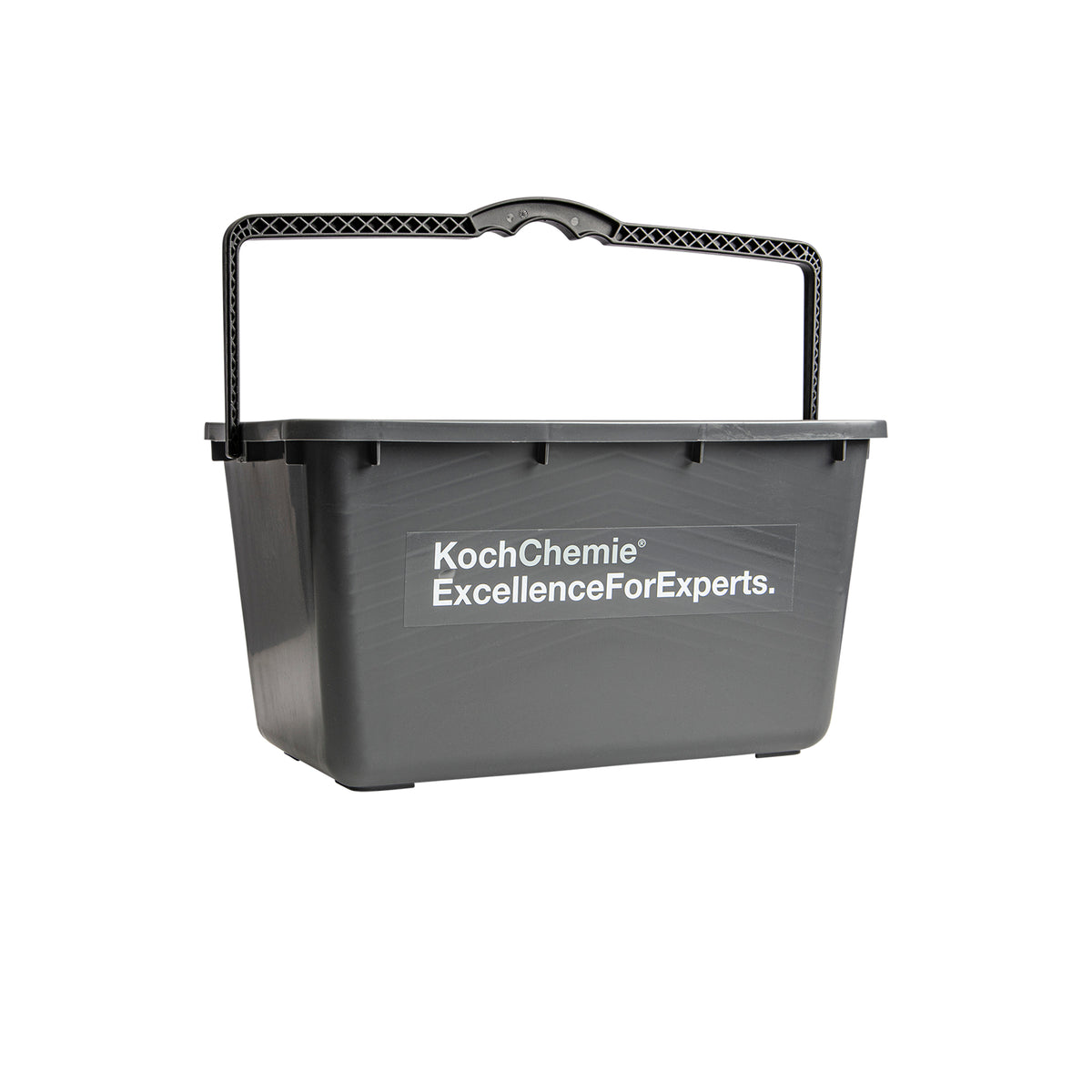 Secchio grigio rettangolare Koch-Chemie da 18 litri con manico robusto