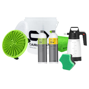 Bottiglie Koch-Chemie Green Star e Rapid Rinseless Wash per lavaggio auto senza risciacquo
