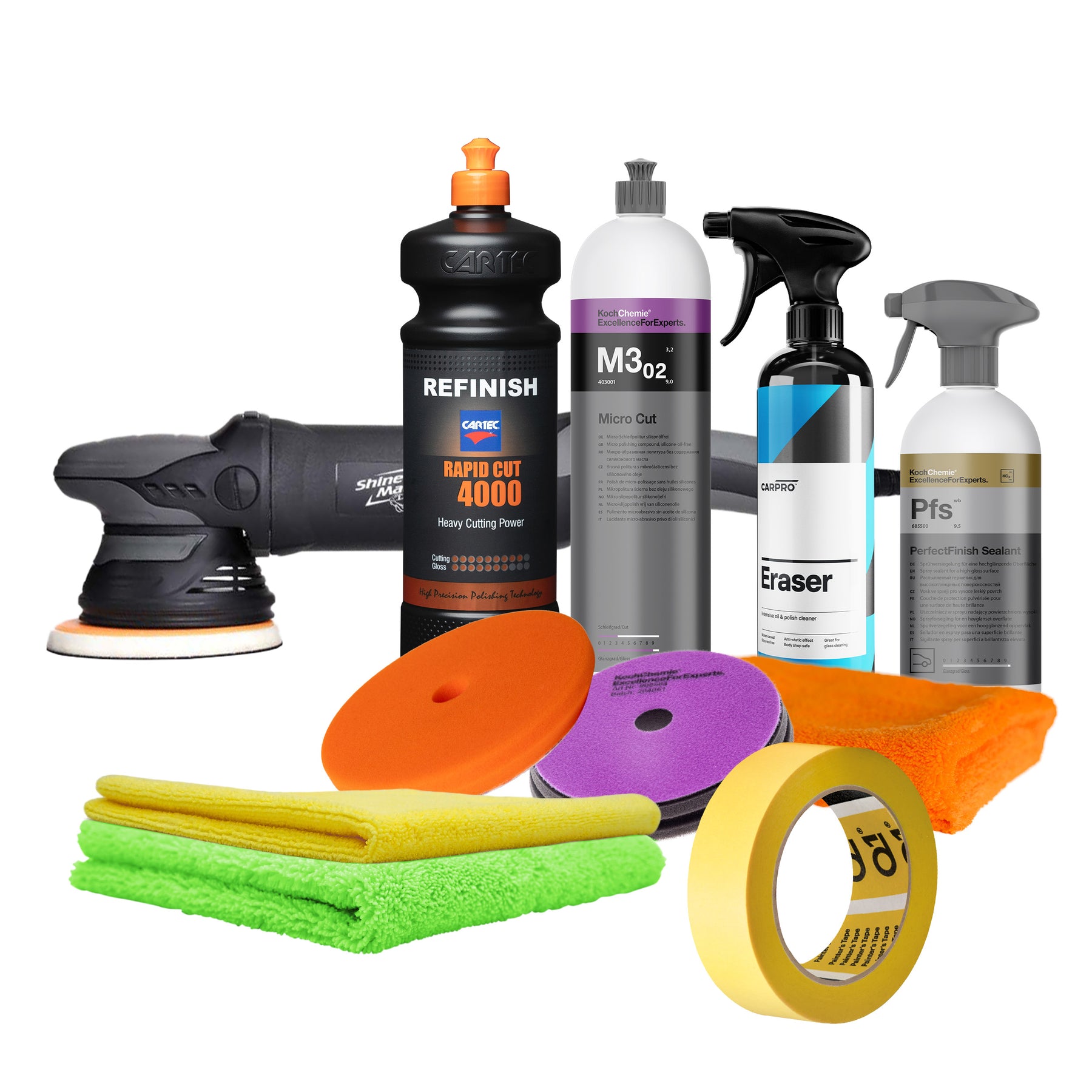 Kit Lucidatura e Protezione - Nasello – SHINEMATE EX620 5/15 - 125MM / 1