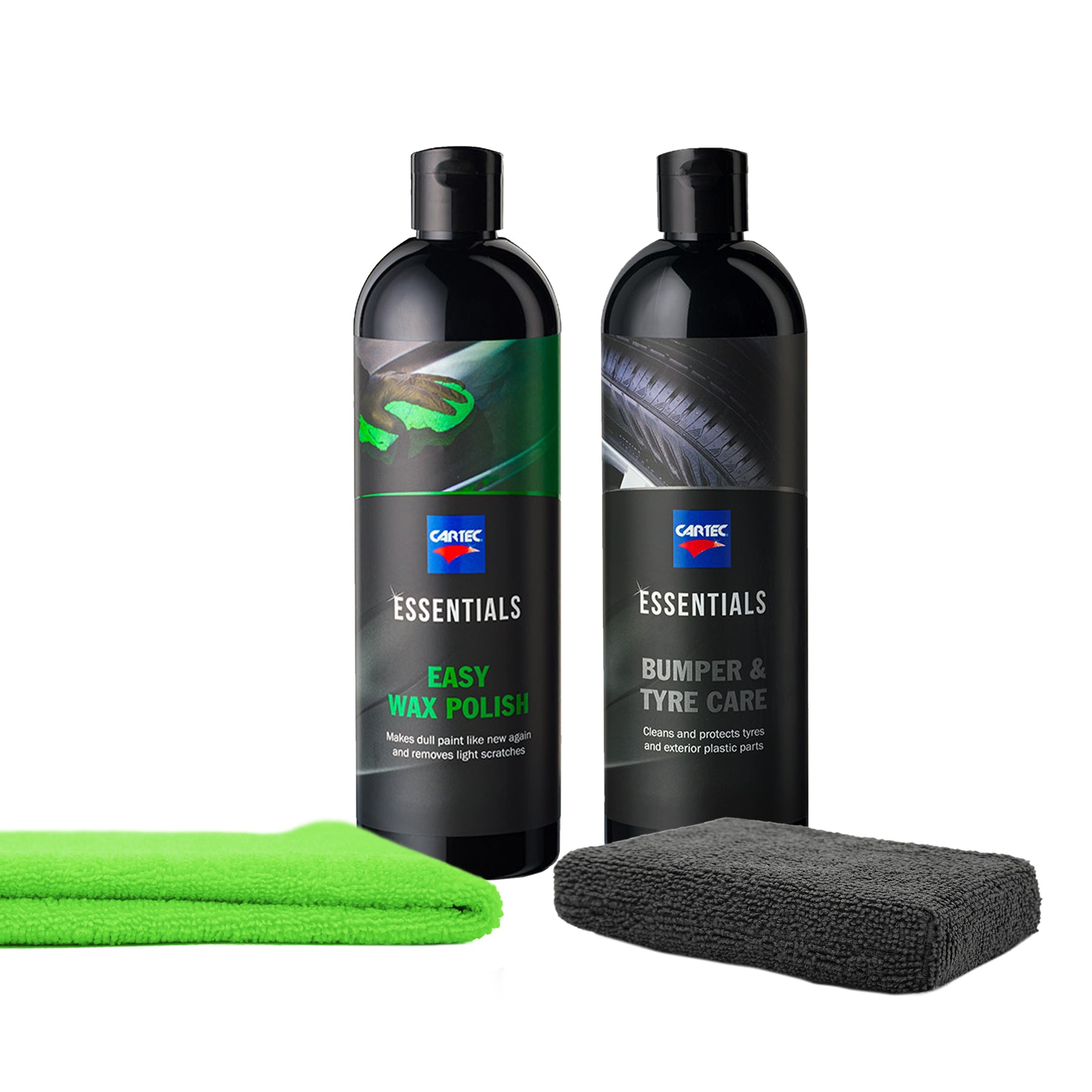 Kit Protezione Plastiche CARTEC per moto e scooter, set completo per la cura e protezione delle superfici in plastica.