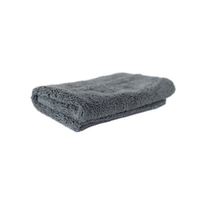 Panno in microfibra ultrasoft CARTEC double face antracite per rifinitura auto, ideale per superfici delicate.