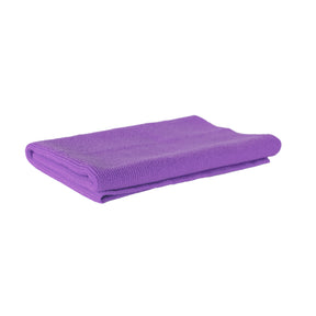 Panno in microfibra ultrasoft CARTEC viola per rifinitura auto, ideale per superfici delicate.