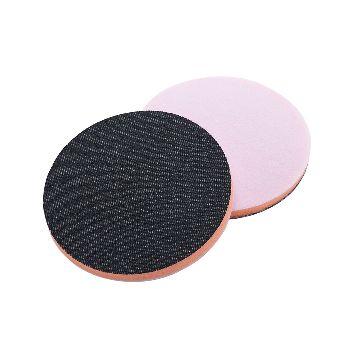 ShineMate Denim Pad grana 2000, con superficie abrasiva nera e base rosa, progettato per la rimozione delicata di difetti superficiali su vernice auto.






