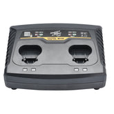 SHINEMATE Caricabatteria Doppio per lucidatrici cordless, ricarica due batterie contemporaneamente per una maggiore efficienza nei lavori di detailing.