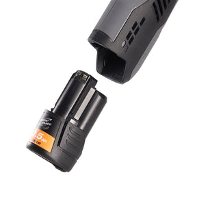 SHINEMATE EB210 Lucidatrice Rotativa Cordless vista laterale orizzontale, progettata per una lucidatura efficace e professionale nei lavori di detailing auto.