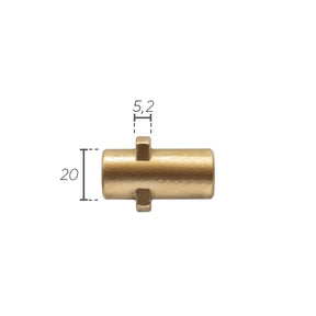 Adattatore a baionetta IDROBASE in ottone con O-ring G1/4F, compatibile con tipo Karcher, perfetto per connessioni rapide e sicure nelle attrezzature professionali.