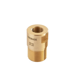 IDROBASE Nipplo in ottone M22x1,5 M Ø14 Lungo - G1/4" F