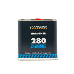 Chamaleon HS Hardener for 180 Clear Coat, catalizzatore per trasparenti per una finitura resistente su superfici verniciate.