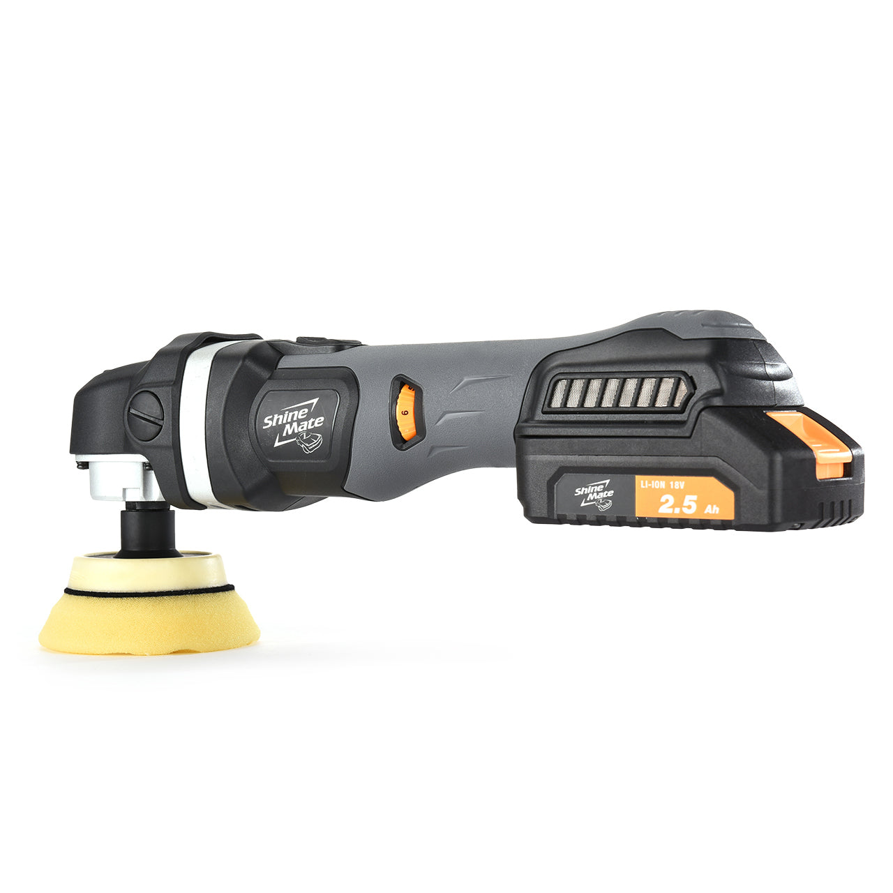 Lucidatrice rotativa cordless ShineMate EB2302 per detailing auto senza fili.