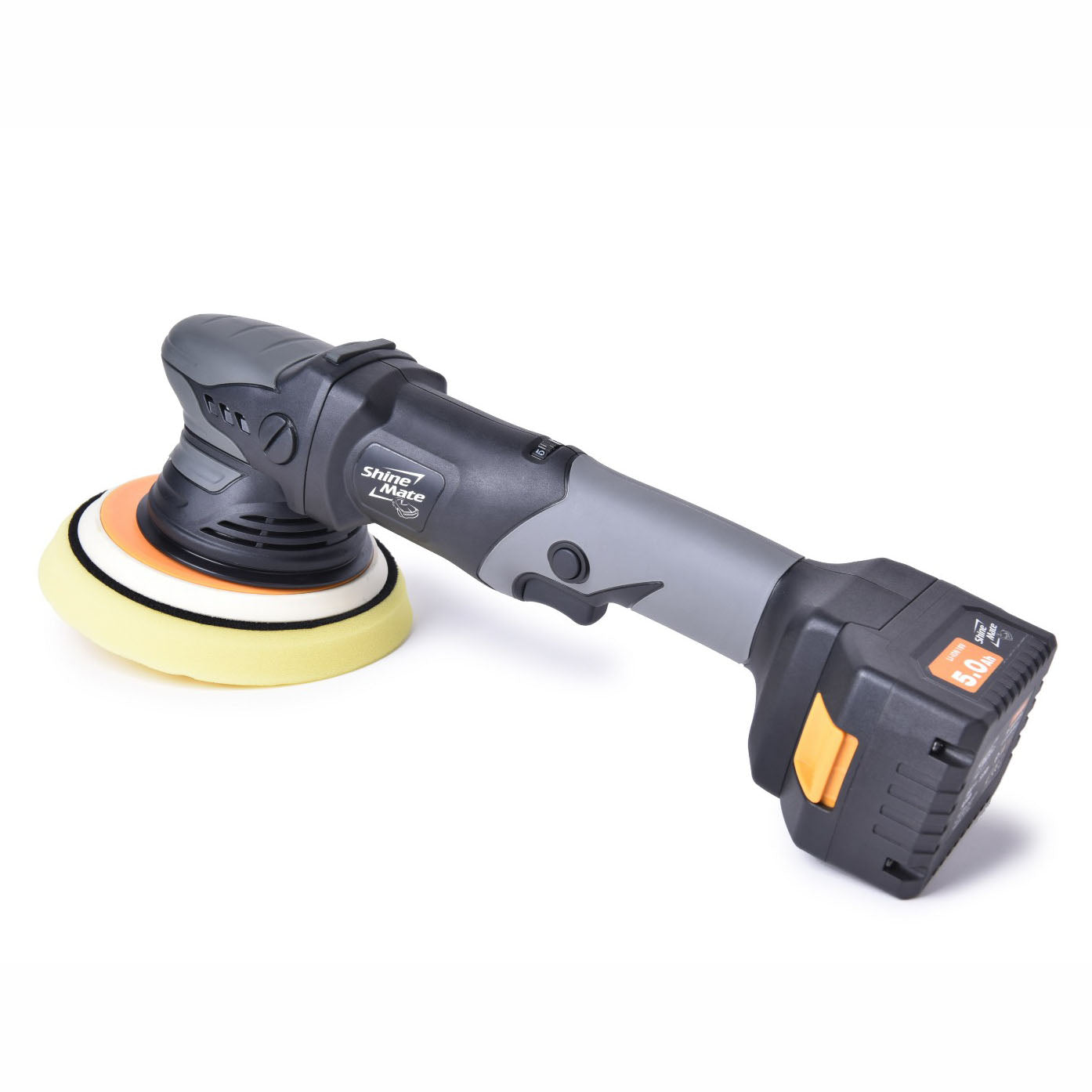  Lucidatrice rotorbitale cordless ShineMate EB351 per detailing auto senza fili.