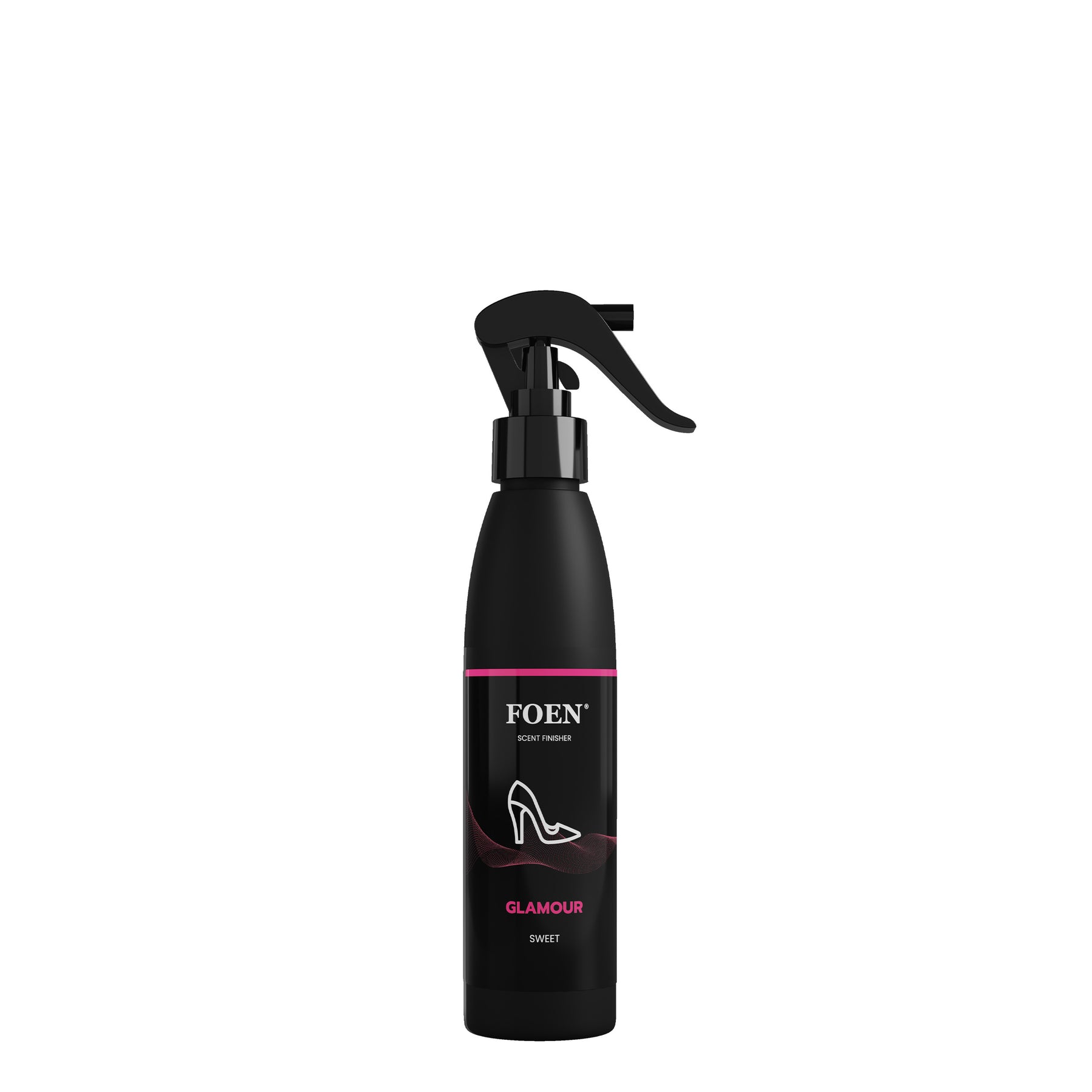 Bottiglia di FOEN Glamour Profumo Spray, deodorante auto con fragranza elegante e seducente, ideale per rinfrescare e profumare l'interno del veicolo.