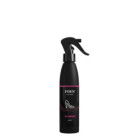 Bottiglia di FOEN Glamour Profumo Spray, deodorante auto con fragranza elegante e seducente, ideale per rinfrescare e profumare l'interno del veicolo.