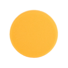 Tampone di lucidatura CARTEC giallo medio per lucidatrice rotativa, ideale per una rimozione efficace dei difetti della vernice.