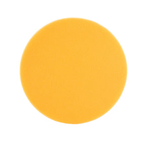 Tampone di lucidatura CARTEC giallo medio per lucidatrice rotativa, ideale per una rimozione efficace dei difetti della vernice.